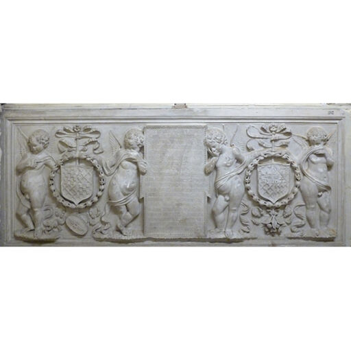 Moulage du bas-relief aux anges, monument funéraire de Raoul de Lannoy