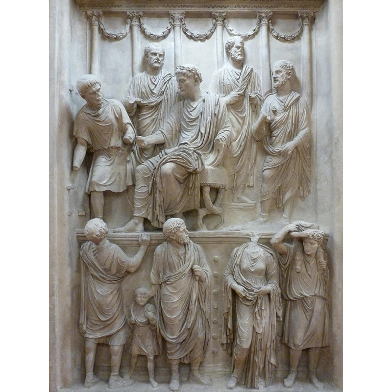 Moulage d'un haut-relief de l'attique de l'arc de Constantin : congiarium