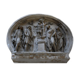 Moulage d'un tondo monumental d'Hadrien de l'arc de Constantin à Rome : sacrifice à Diane