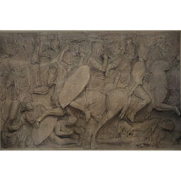 Moulage d'un haut-relief de l'attique de l'arc de Constantin : combat contre les Daces