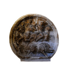 Moulage d'un tondo monumental d'Hadrien de l'arc de Constantin à Rome