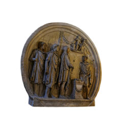 Moulage d'un tondo monumental d'Hadrien de l'arc de Constantin à Rome
