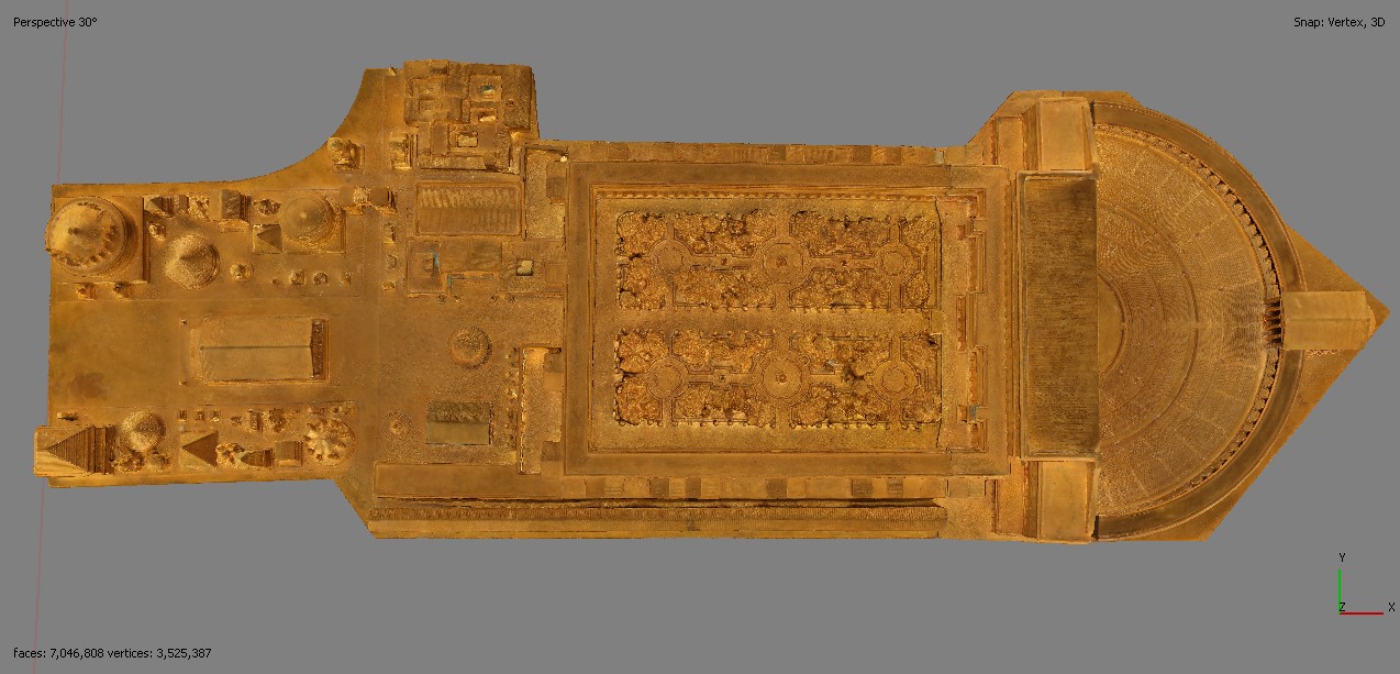 Théâtre de Pompée - Plaque N°29 (Plan de Rome par Paul Bigot)