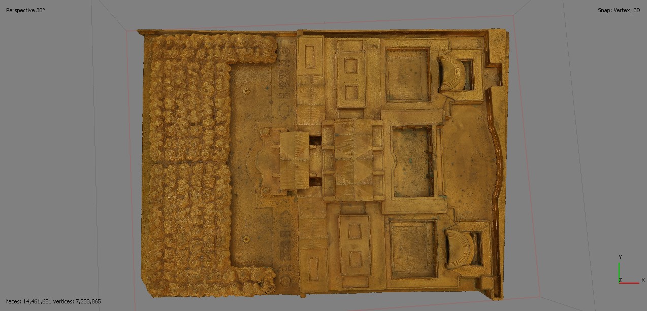 Thermes de Néron - Plaque N°32 (Plan de Rome par Paul Bigot)
