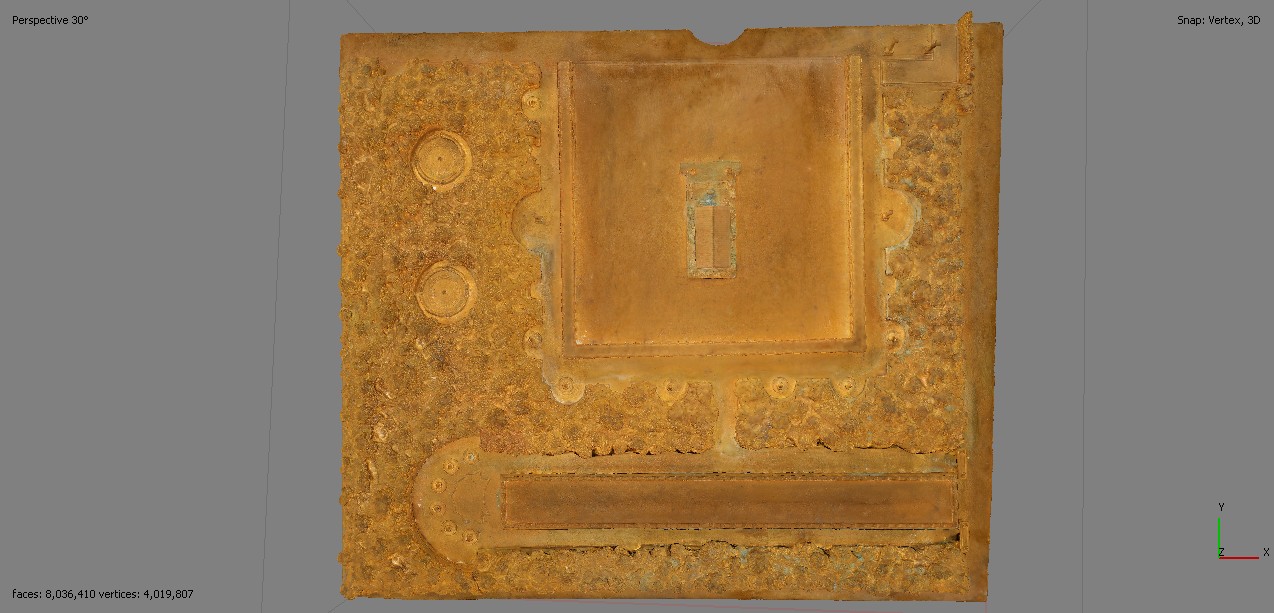 Thermes d'Agrippa - Plaque N°33 (Plan de Rome par Paul Bigot)