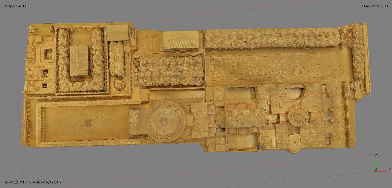 Panthéon, Saepta Iulia, Temple de Matidia - Plaque N°34 (Plan de Rome par Paul Bigot)